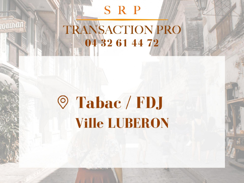 Vente commerce PETITE VILLE LUBERON