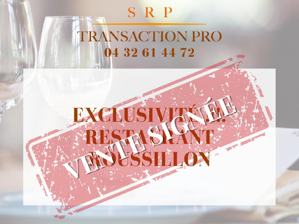 Vente commerce Roussillon