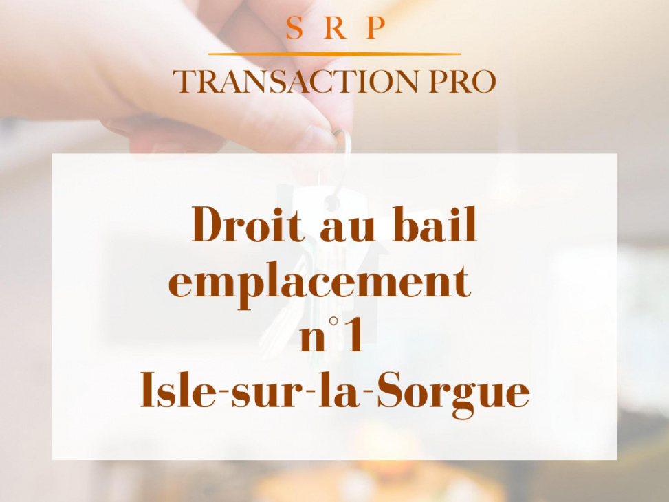 Vente bureau, local L Isle Sur La Sorgue